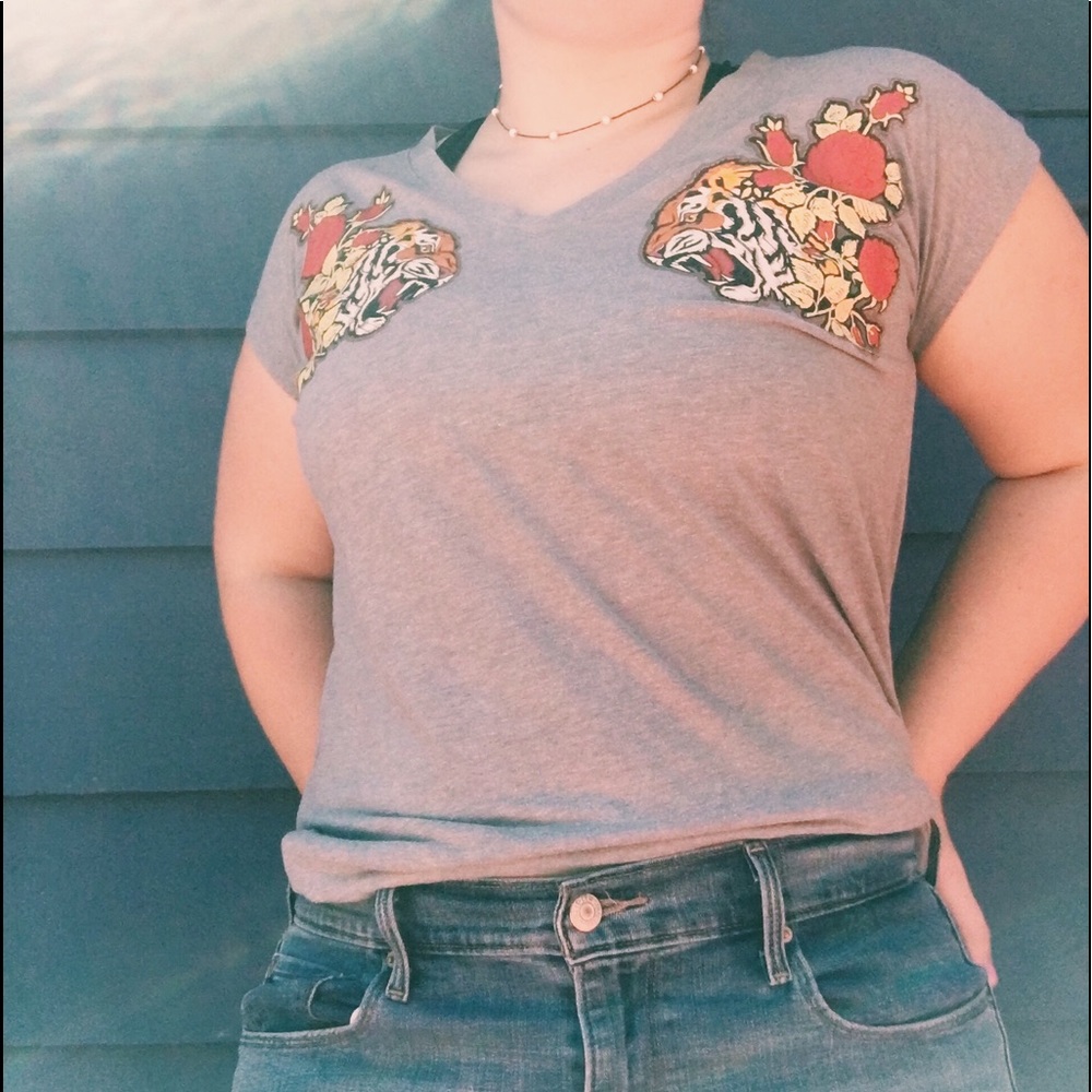 Tiger rose shirt